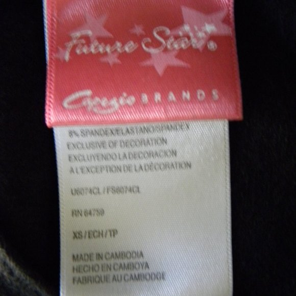 XS One Piece Black Short Sleeve Leotard - Picture 5 of 5